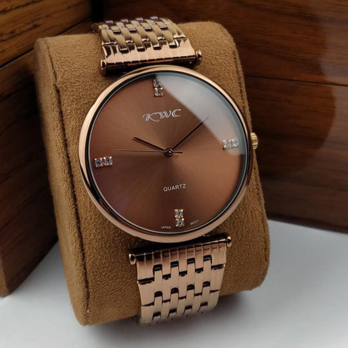 Obsidian Crown – Silver & Black Dial Watch