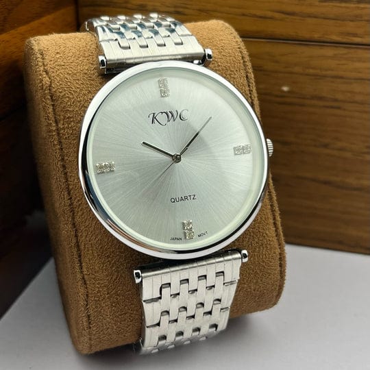 Obsidian Crown – Silver & Black Dial Watch