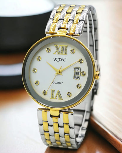 Elysian Frost – Crystal Dial Silver Watch