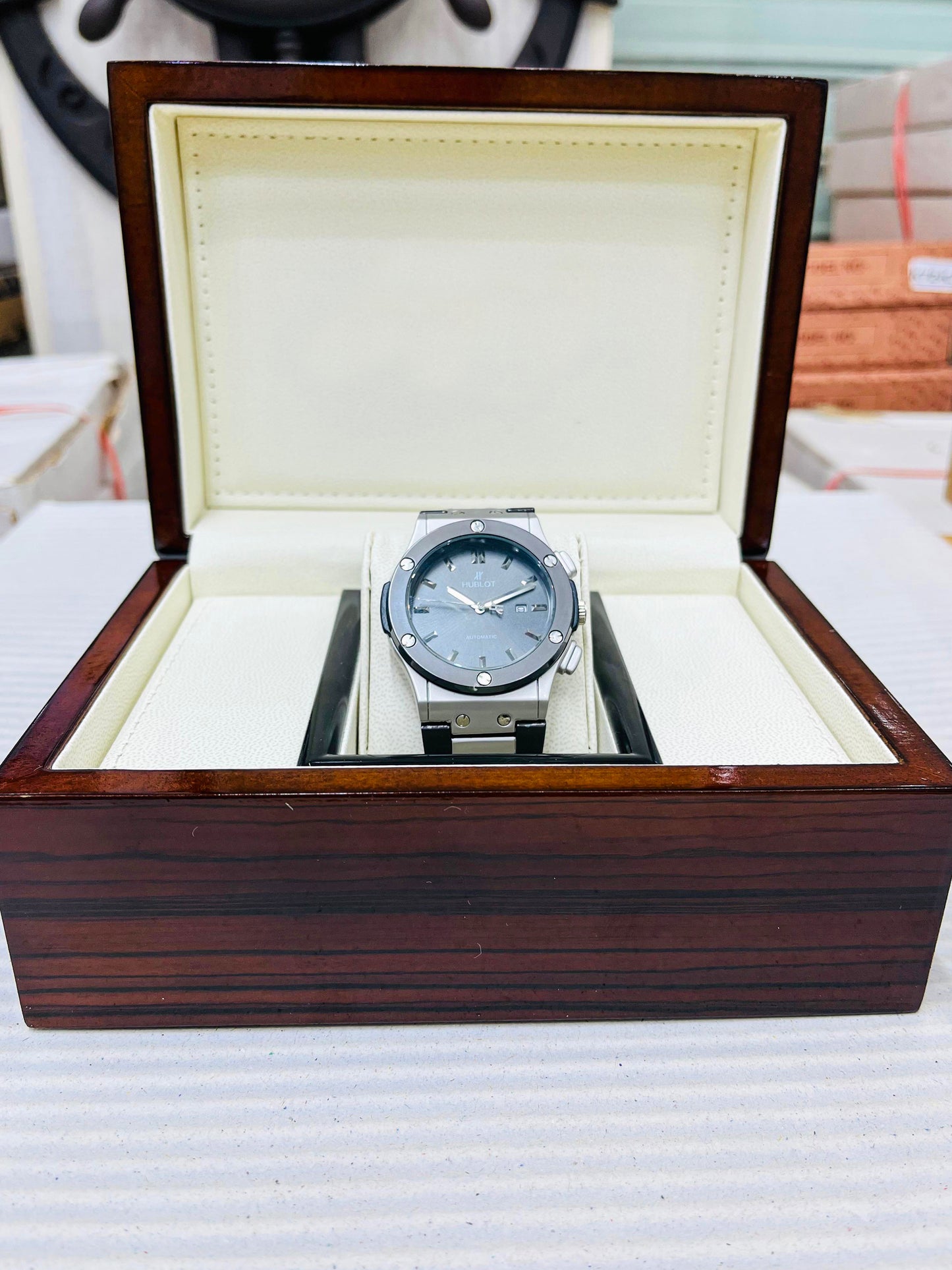 Imperial Swiss Quartz Silver Dial Stainless Steel Men’s Classic Watch