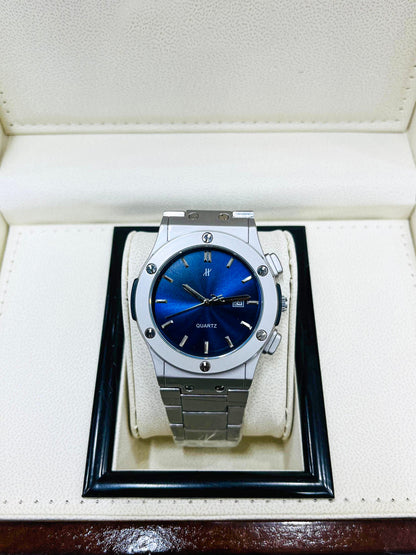 Imperial Swiss Quartz Blue Dial Stainless Steel Men’s Luxury Watch