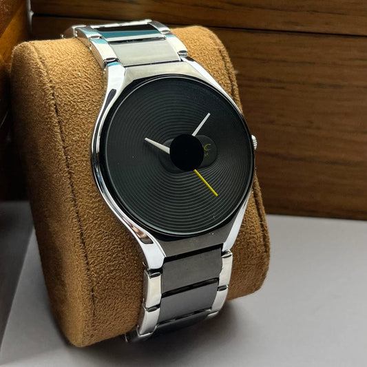 Midnight Alloy – Black & Silver Metal Watch